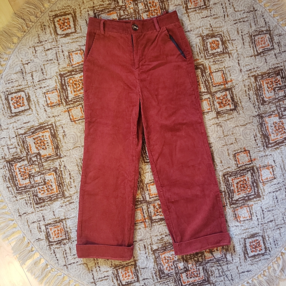 Large Rust Cord Pants